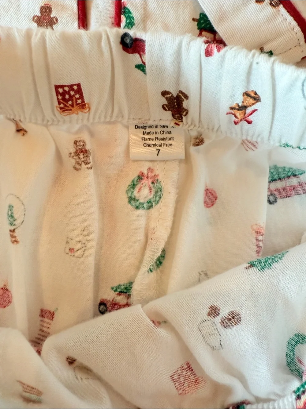 Petite Plume Kid's Twill PJ Set in Winter Nostalgia - 7 Years 🎅🏼